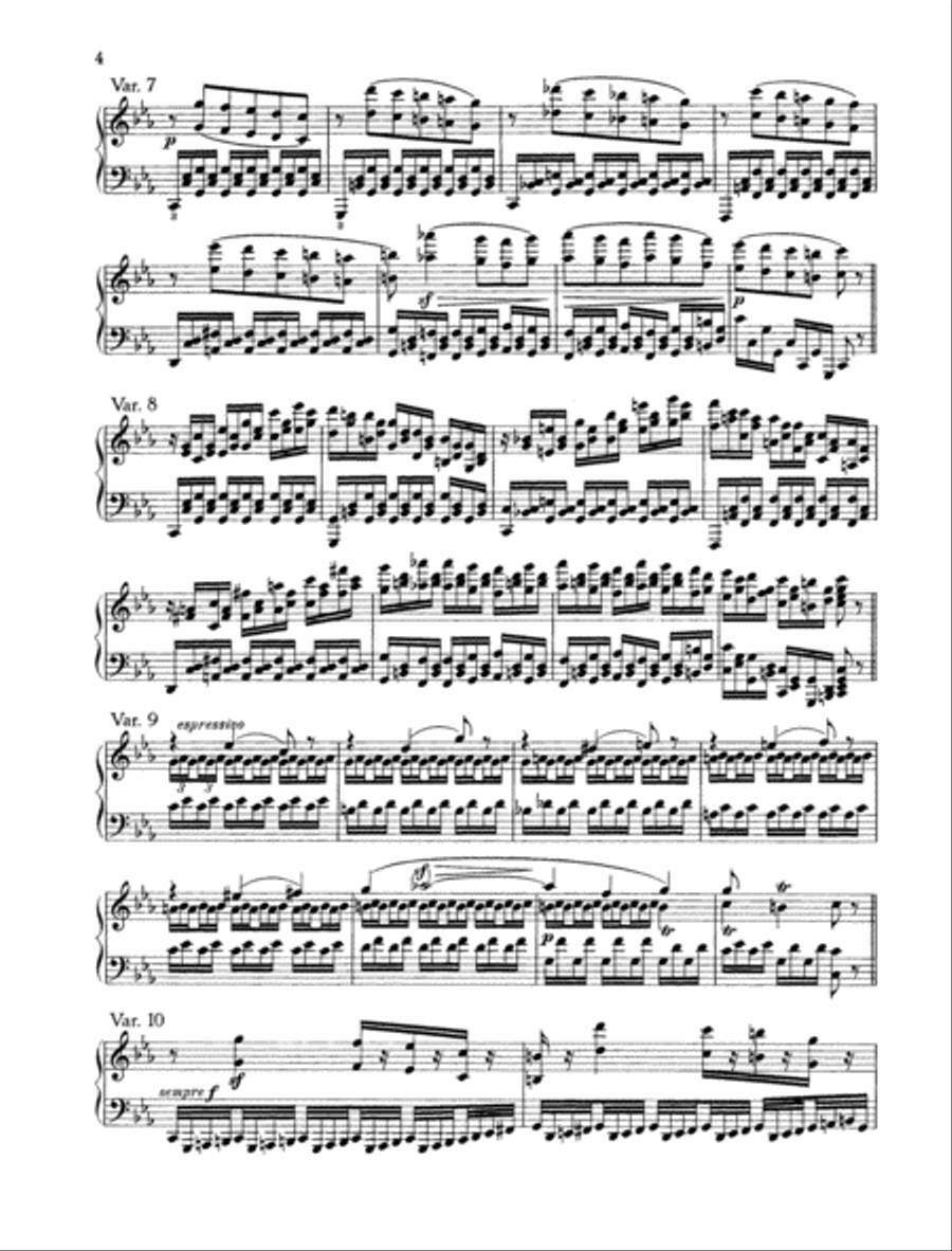 32 Variations on an Original Theme C minor, WoO 80 Piano Solo scores gallery preview page 3