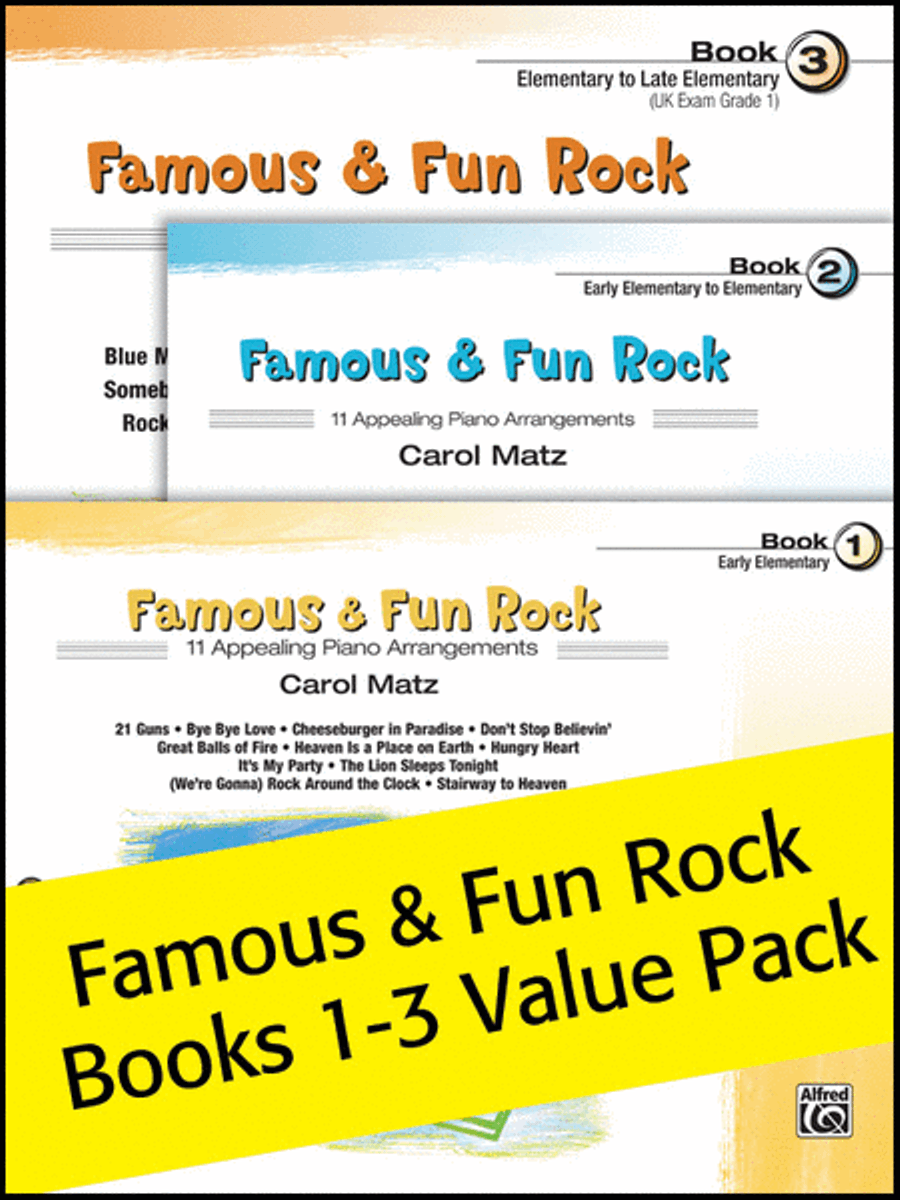 Famous & Fun Rock 1-3 (Value Pack) Small Ensemble scores gallery preview page 1