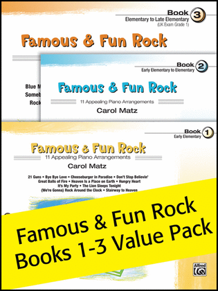 Book cover for Famous & Fun Rock 1-3 (Value Pack)