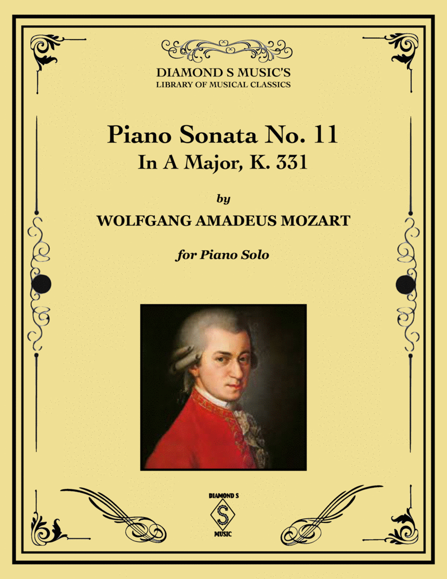Piano Sonata No. 11 in A Major, K.331 - Mozart - Piano Solo Piano Solo scores gallery preview page 1