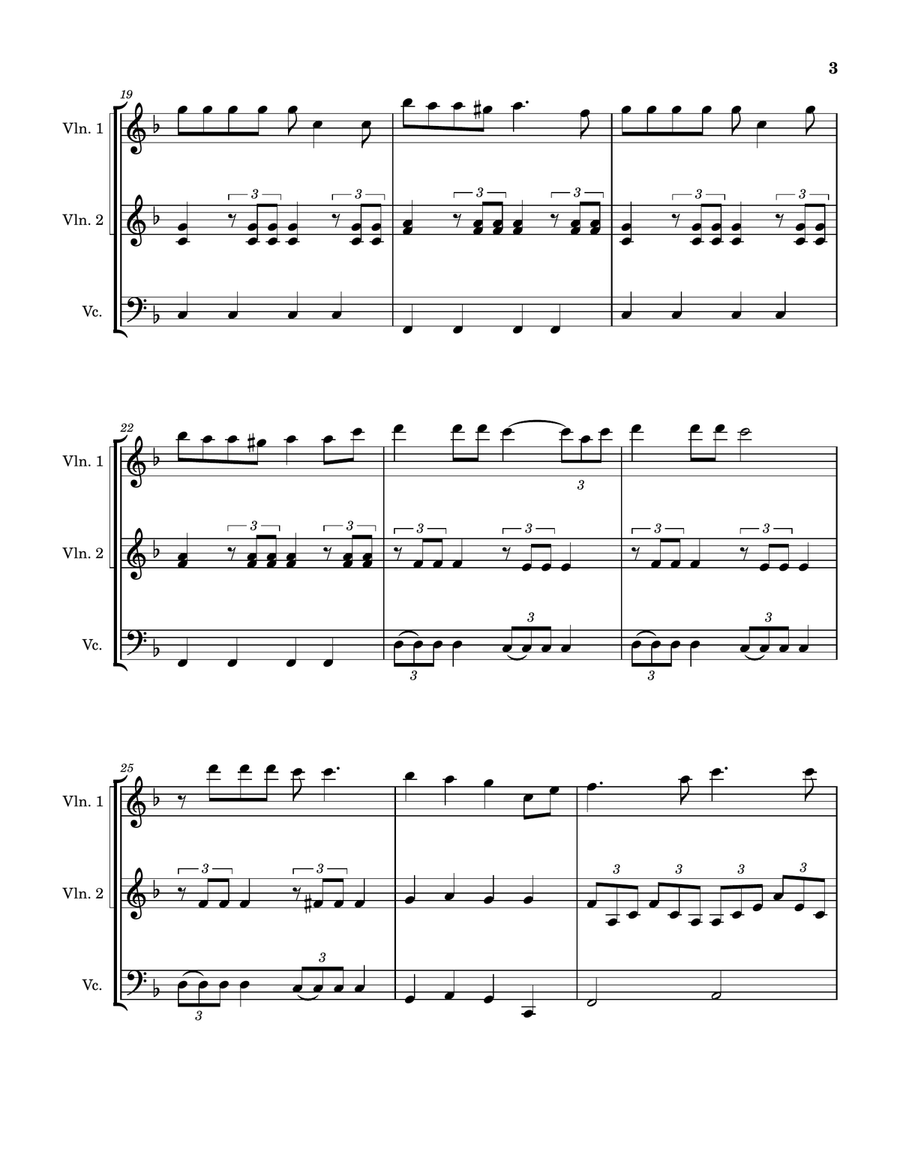 What A Wonderful World String Trio scores gallery preview page 5