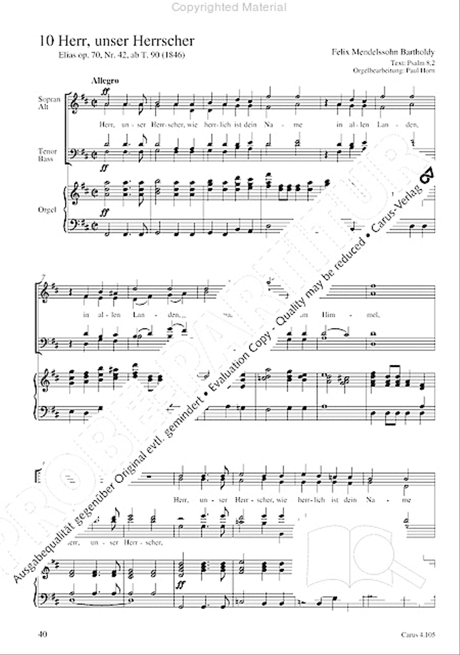Choral collection Mendelssohn - editionchor Choir scores gallery preview page 41