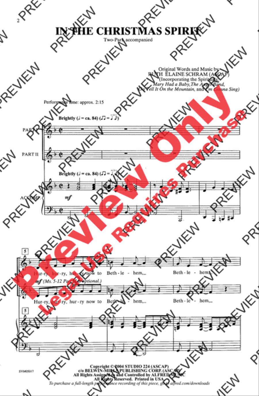 In the Christmas Spirit In the Christmas Spirit 2-Part scores gallery preview page 2