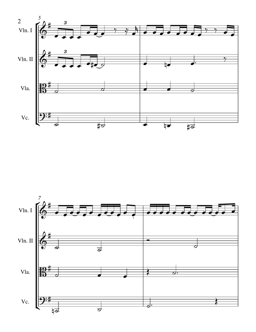 Abrazame Muy Fuerte String Quartet scores gallery preview page 4