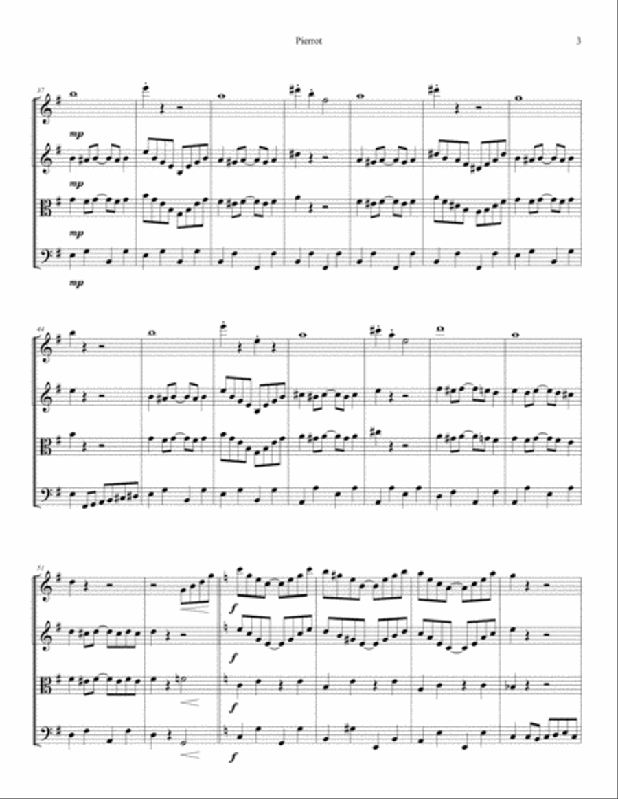 3 Rags For String Quartet String Quartet scores gallery preview page 5
