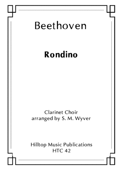 Rondino arr. clarinet choir image number null