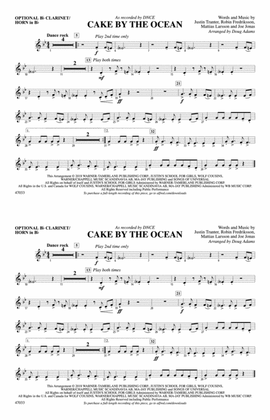 Cake by the Ocean: Optional Bb Clarinet/Horn in Bb