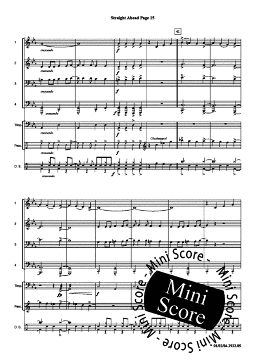 Straight Ahead Concert Band scores gallery preview page 19