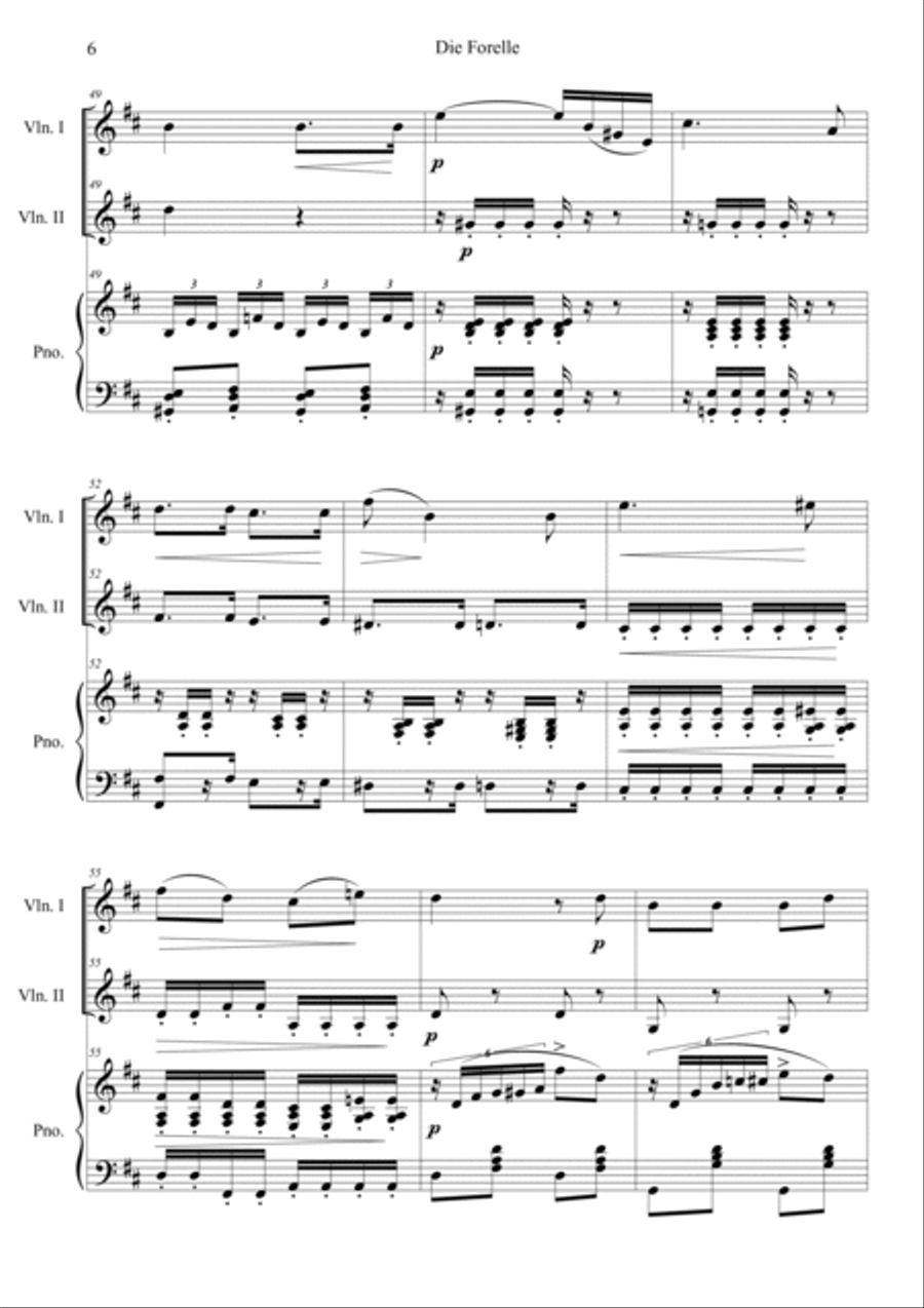 Die Forelle (The Trout) Die Forelle (The Trout) Piano Trio scores gallery preview page 6