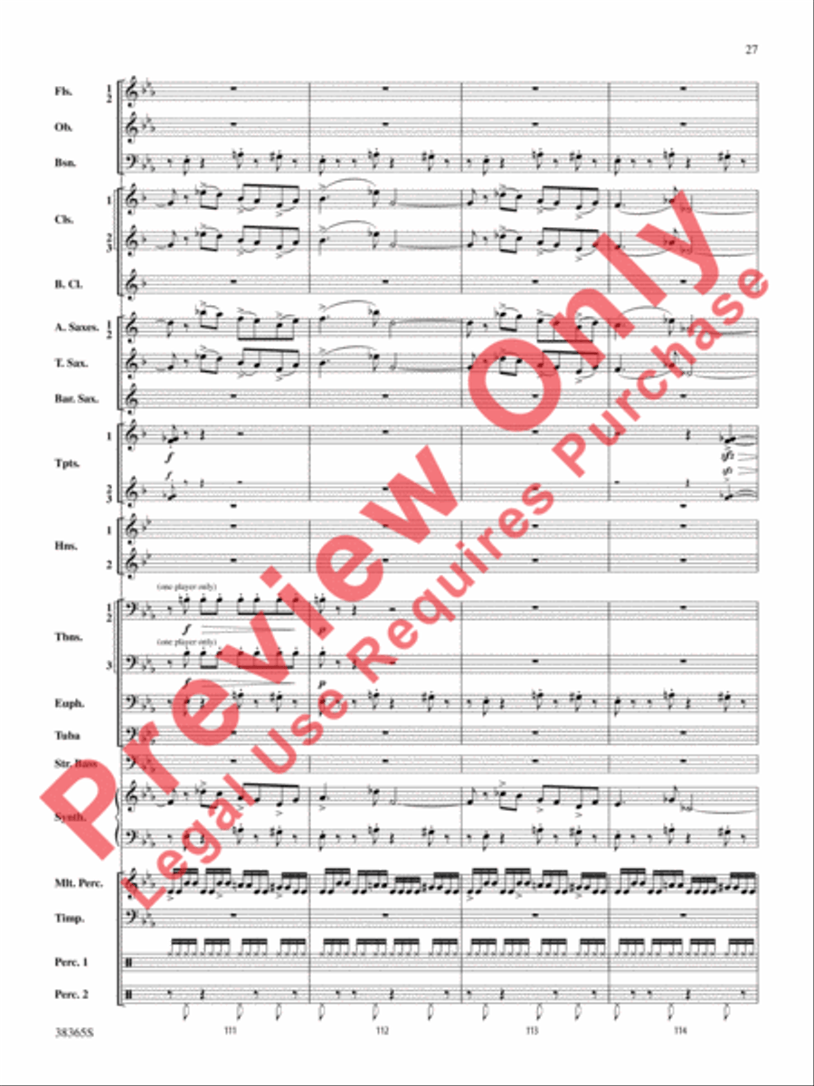 Crossroads to the Future Concert Band scores gallery preview page 28