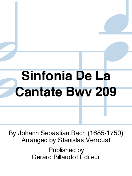 Sinfonia de la Cantate BWV 209