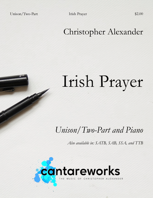 Irish Prayer (Unison/Two-Part)