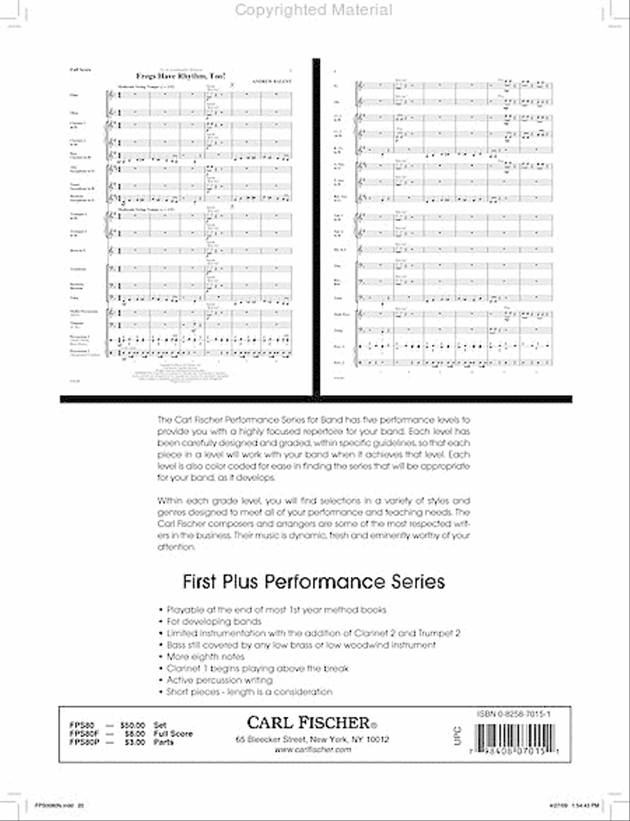 The Cliffs of Mendocino Concert Band scores gallery preview page 21