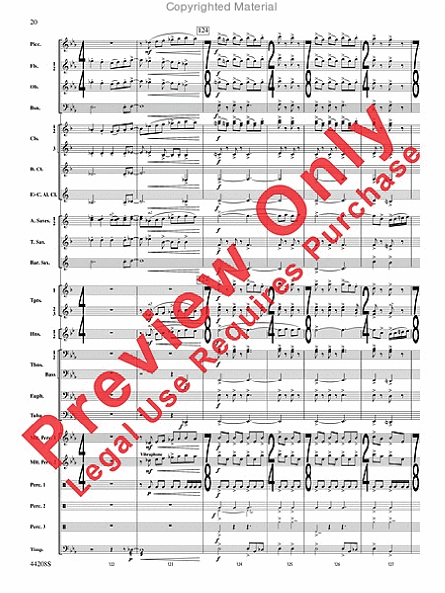 Undecim Concert Band scores gallery preview page 21