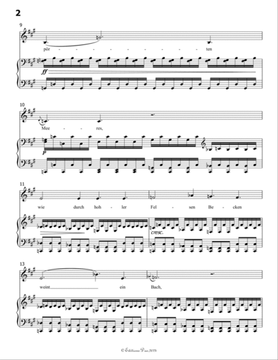 Gruppe aus dem Tartarus, by Schubert, Op.24 No.1, in A Major Voice scores gallery preview page 4