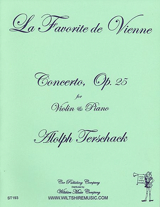 La Favorite de Veinne, Concerto Op.25