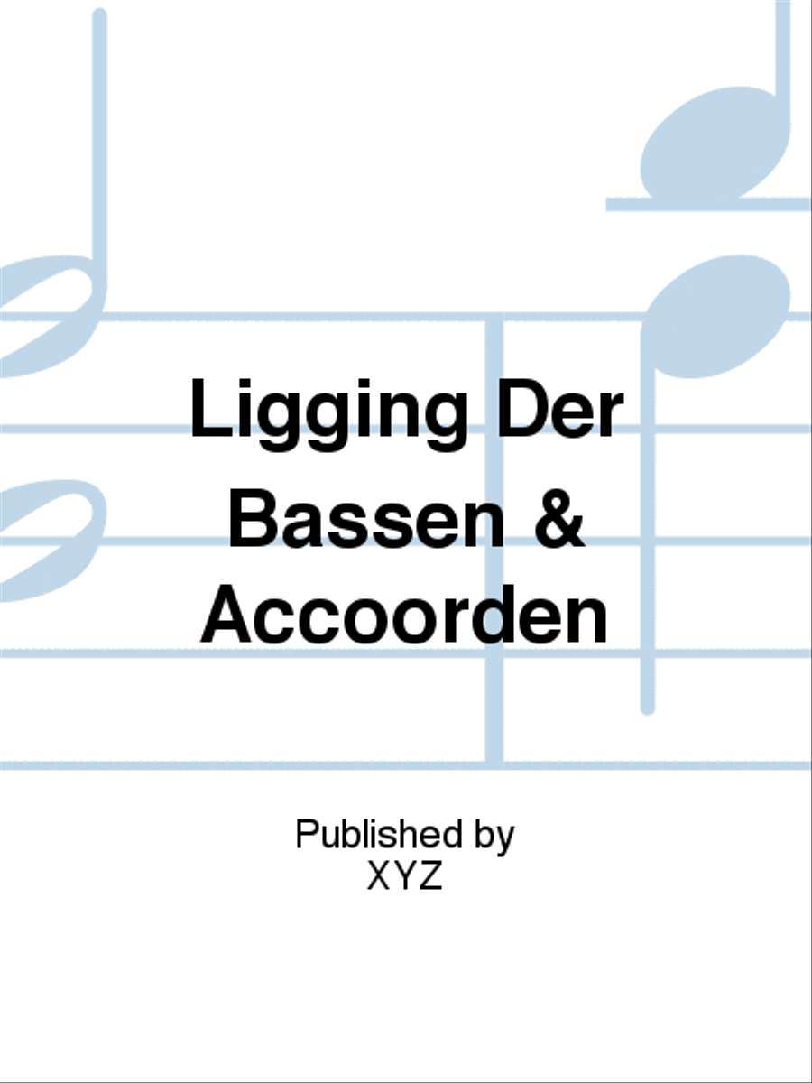 Ligging Der Bassen & Accoorden Accordion scores gallery preview page 1