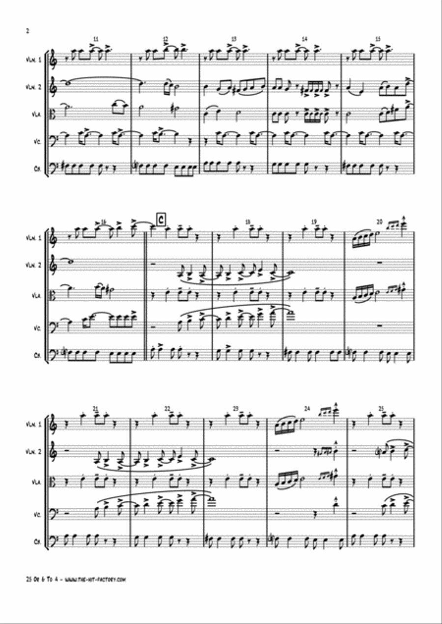 25 Or 6 To 4 String Quintet scores gallery preview page 2