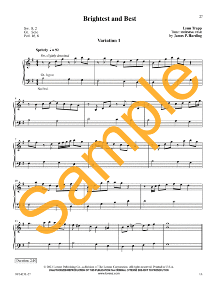 What Star Is This? Organ Solo scores gallery preview page 20