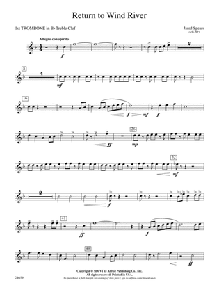 Return to Wind River: (wp) 1st B-flat Trombone T.C.