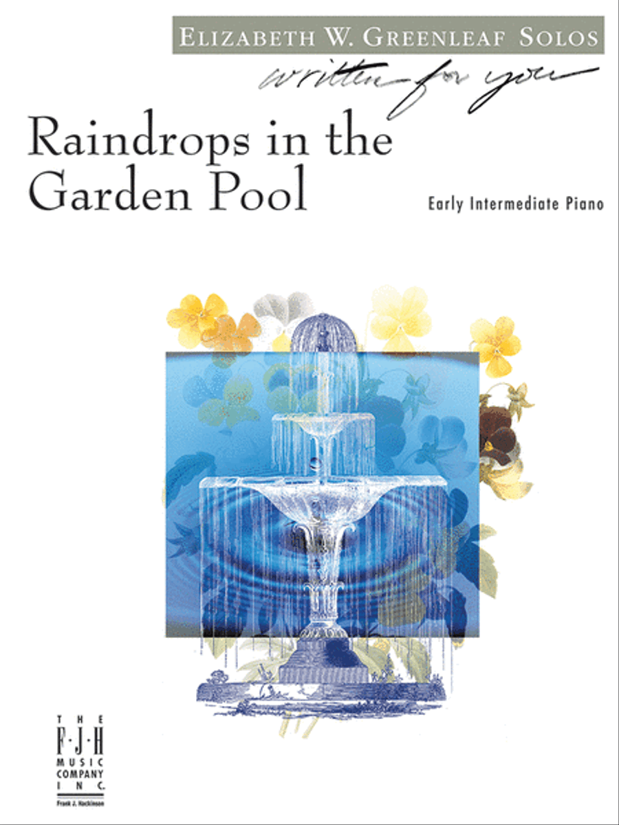 Raindrops in the Garden Pool Piano Solo scores gallery preview page 1