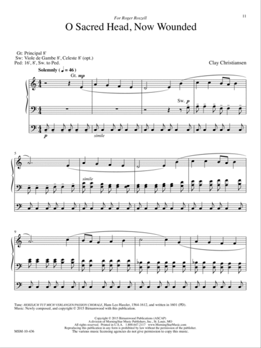 All Glory, Laud, and Honor Organ scores gallery preview page 6