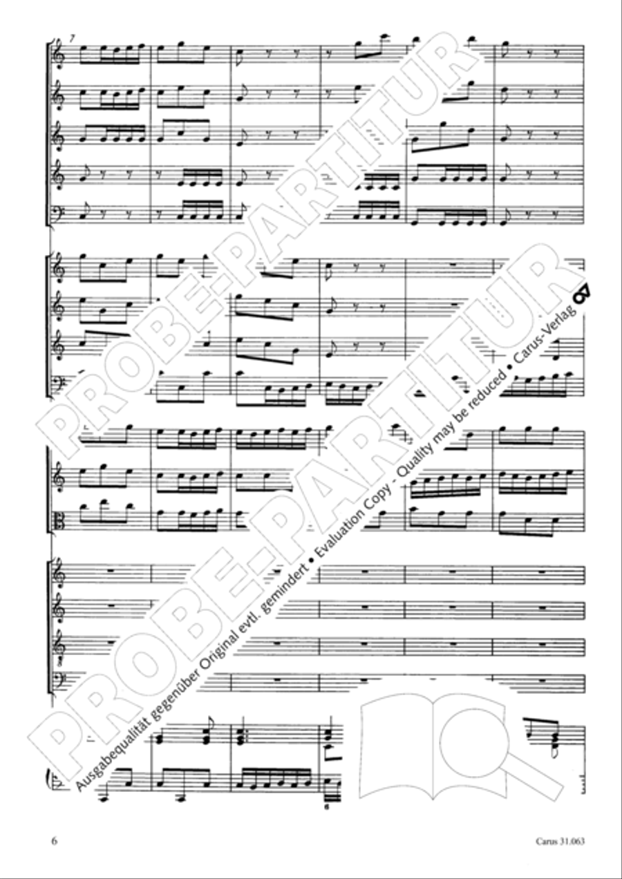 Christians, etch this blessed day (Christen, atzet diesen Tag) 4-Part scores gallery preview page 7