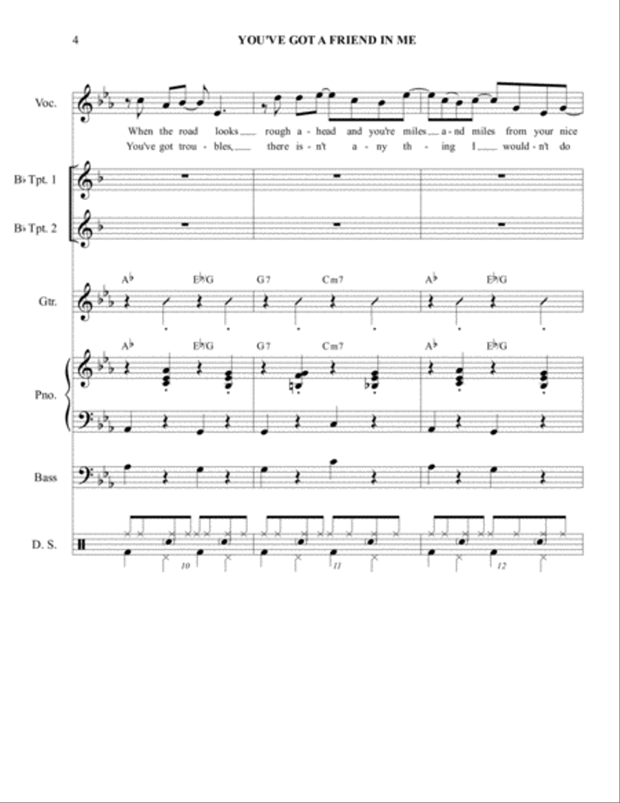 You've Got A Friend In Me Piano, Vocal, Guitar scores gallery preview page 4