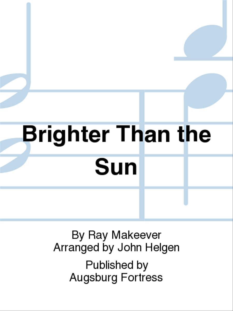 Brighter Than the Sun 4-Part scores gallery preview page 1