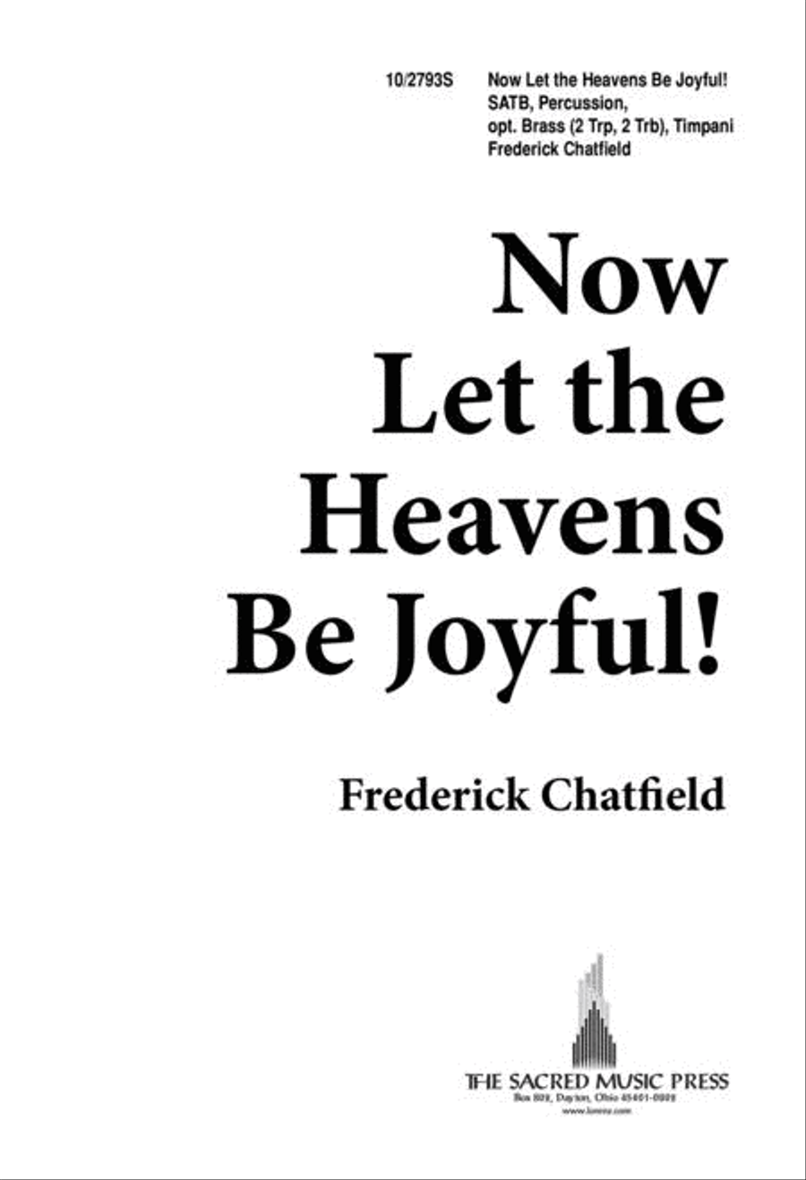 Now Let the Heavens Be Joyful 4-Part scores gallery preview page 1