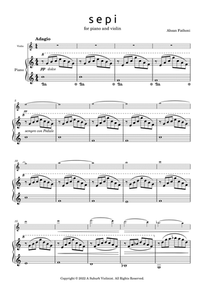 Sepi - An Easy Slow Piece for Violin and Piano - Original Composition