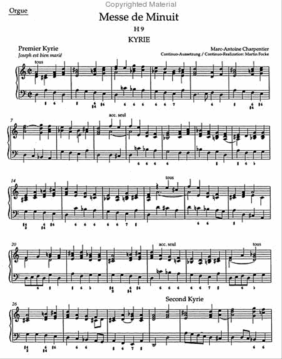 Messe de Minuit pour Noël H 9 Organ scores gallery preview page 2