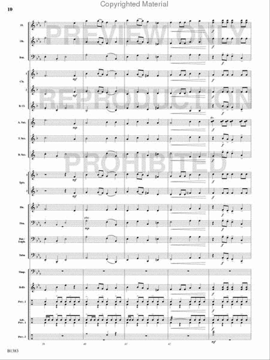 Summit Fanfare Summit Fanfare Concert Band scores gallery preview page 9