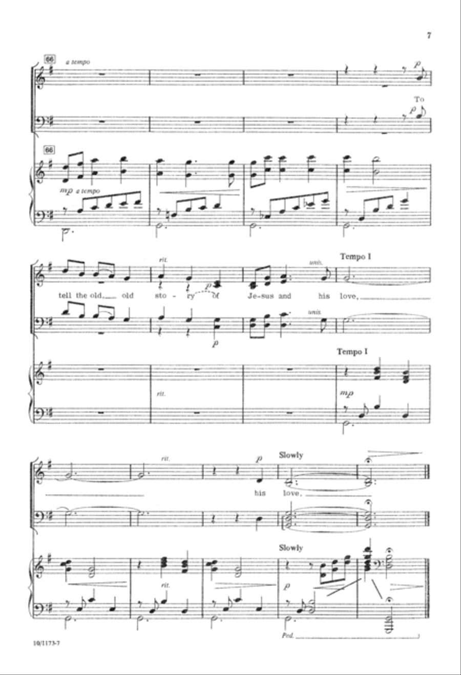 I Love to Tell the Story I Love to Tell the Story 4-Part scores gallery preview page 7