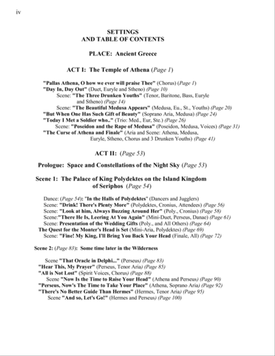 Contemporary Opera, The Hero and the Damned (The story of Perseus and Medusa) Piano Vocal Score Choir scores gallery preview page 4