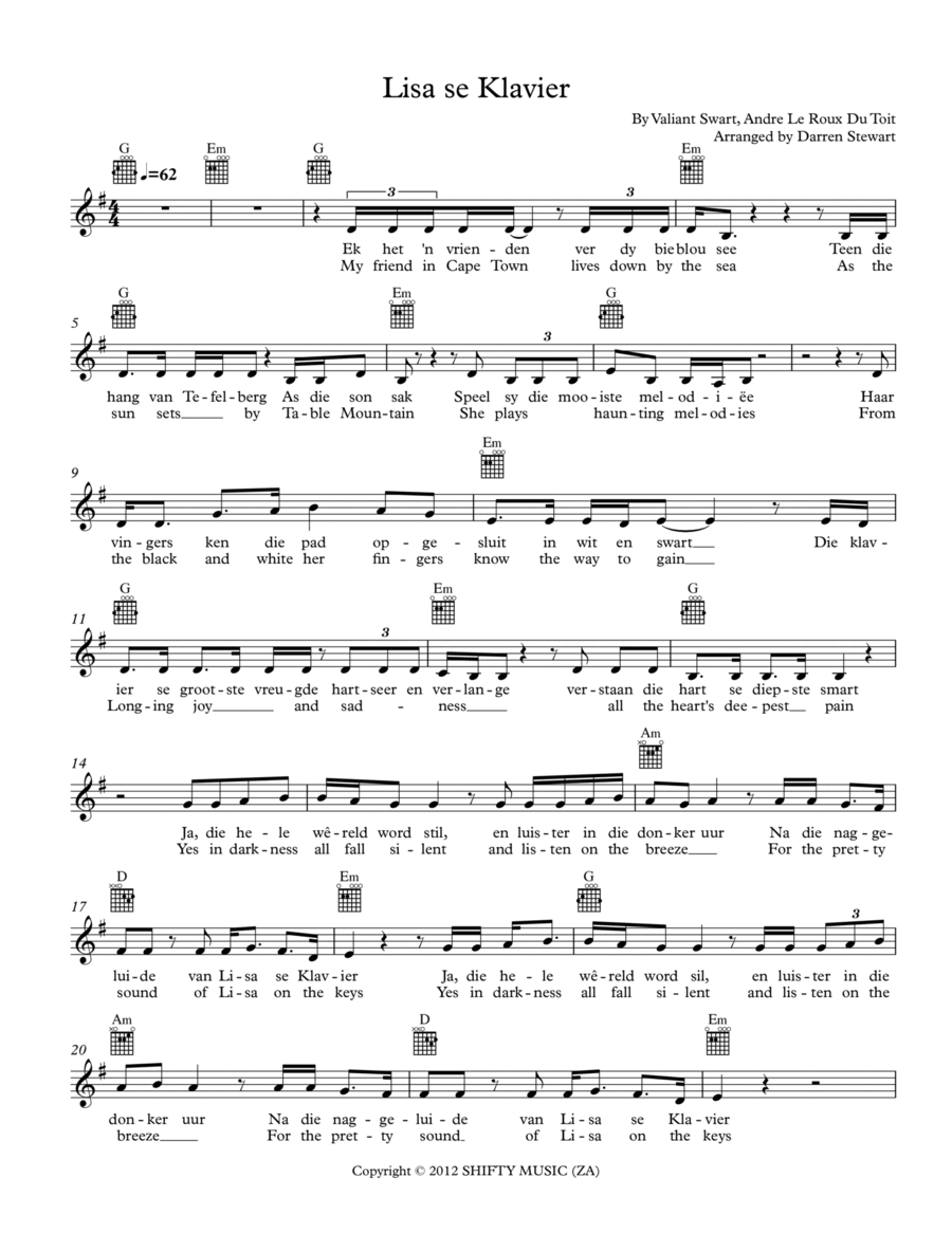 Lisa Se Klavier Piano scores gallery preview page 1
