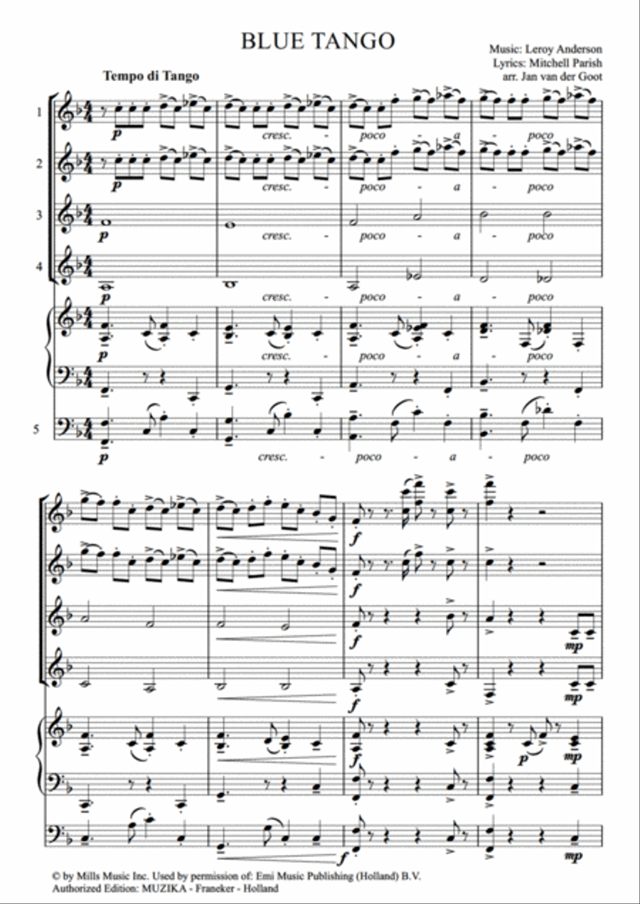 Blue Tango Set of Parts scores gallery preview page 3
