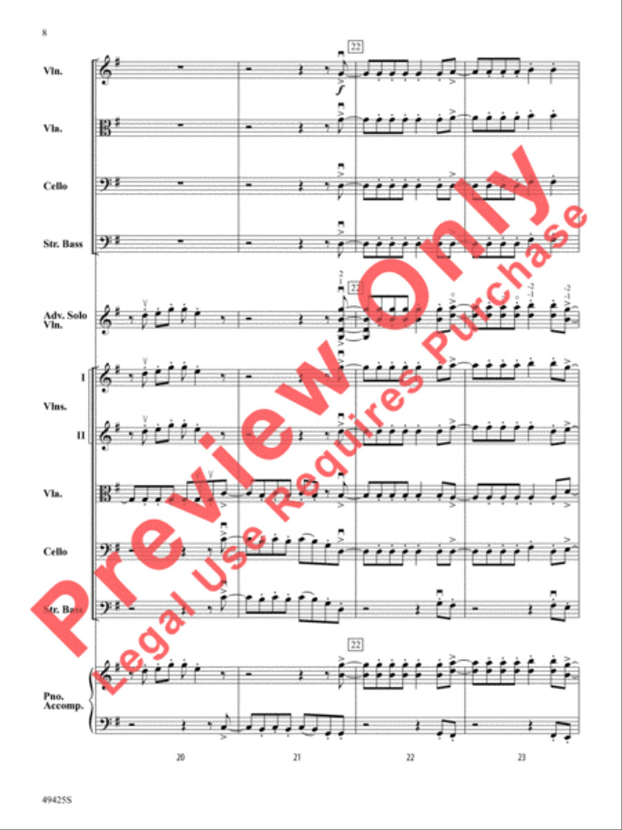 Any Way You Want It / Don't Stop Believin' String Orchestra scores gallery preview page 9