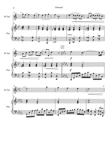 Onward: Recital Piece for Trumpet