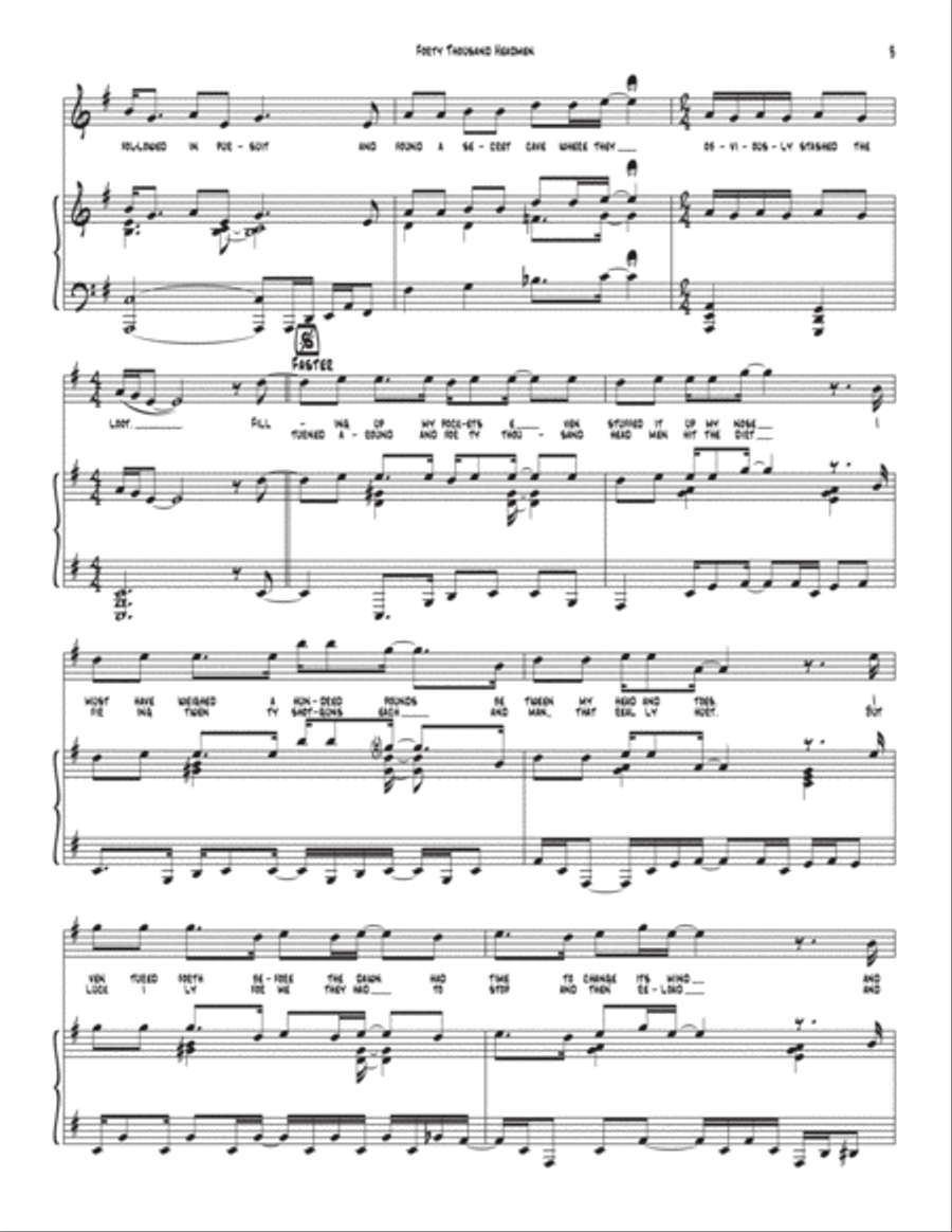 Forty Thousand Headmen Forty Thousand Headmen Voice scores gallery preview page 3