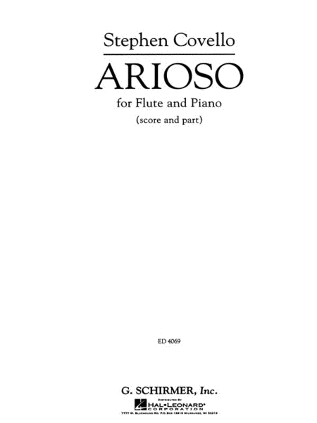Arioso for Flute and Piano (Flute / Piano)