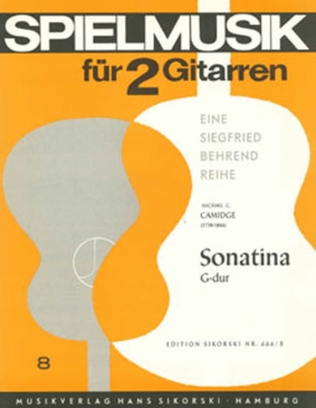 Book cover for Sonatina Fur 2 Gitarren G-dur