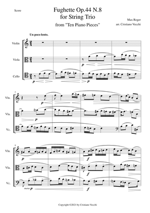 Fughette Op.44 N.8 for String Trio