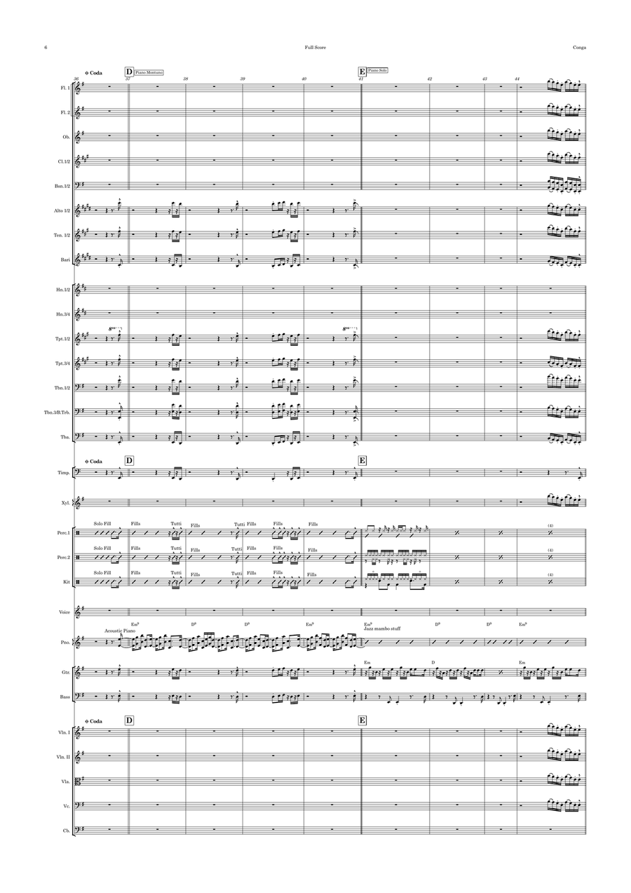 Conga Full Orchestra scores gallery preview page 6