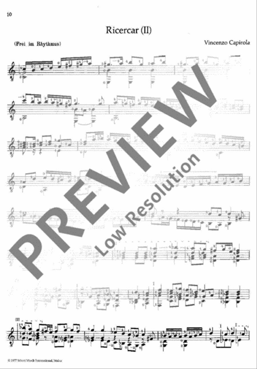 Musik der Renaissance Classical Guitar scores gallery preview page 11