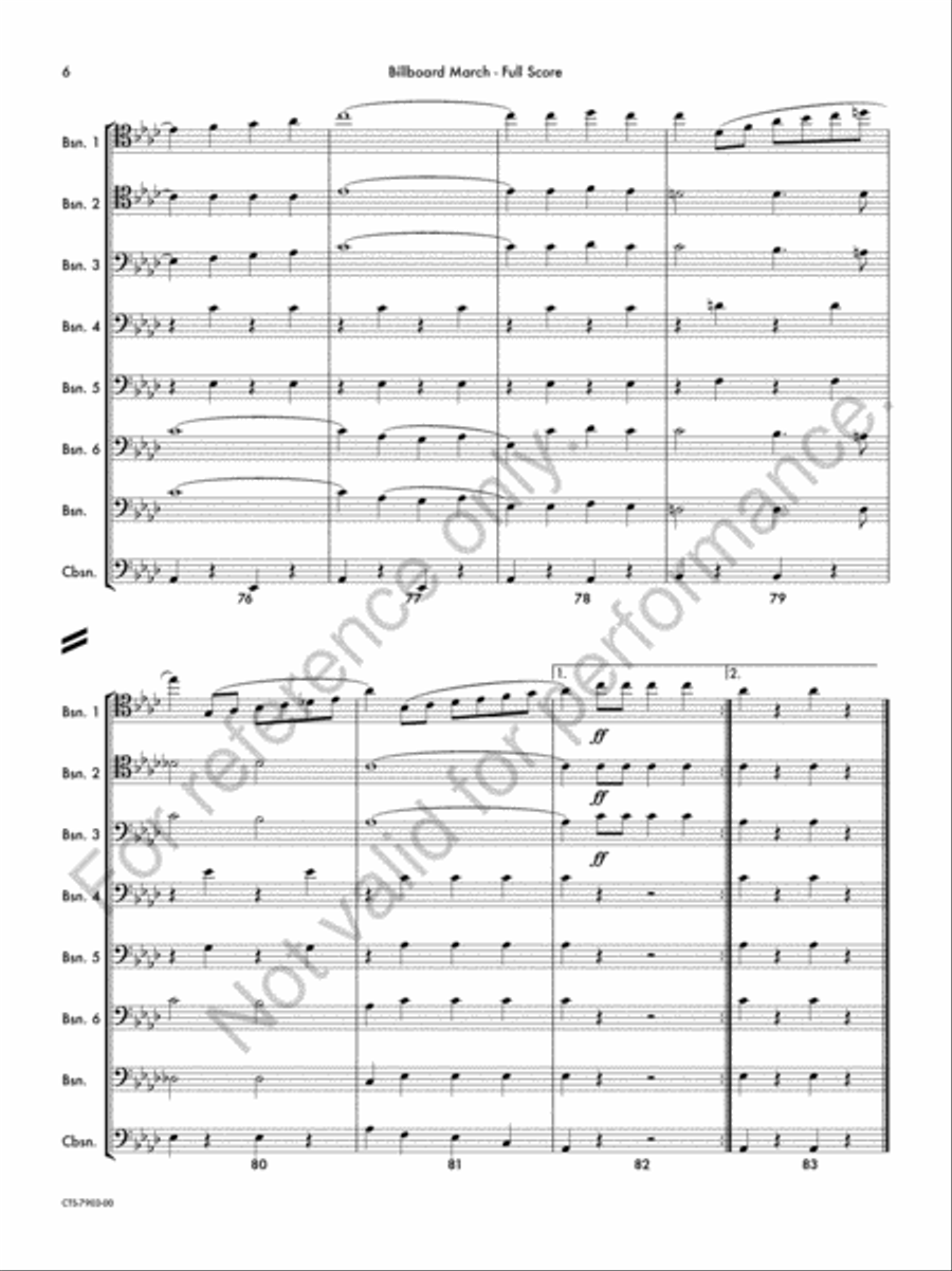 The Billboard Bassoon scores gallery preview page 7
