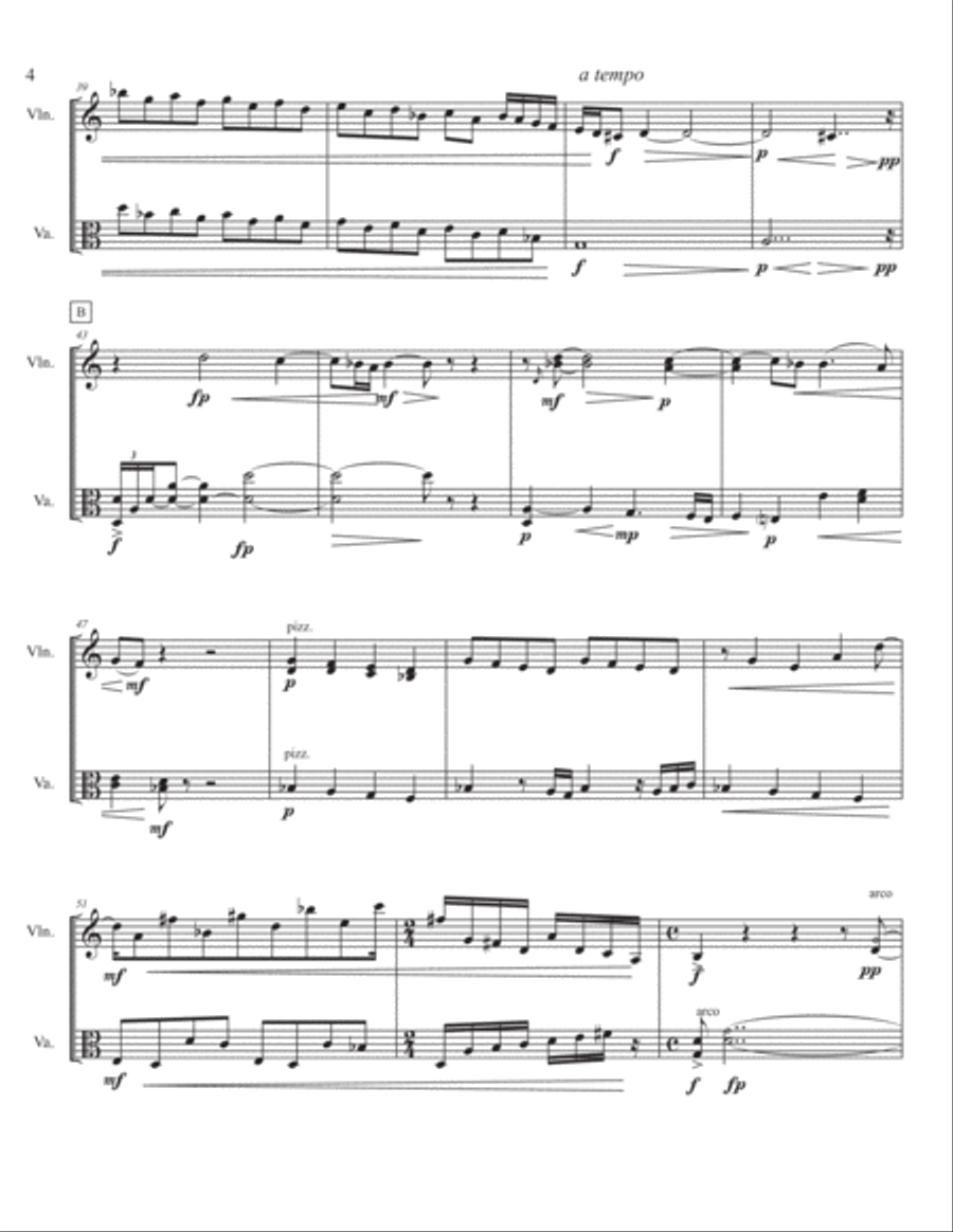 Lasso, Lassus for violin and viola String Duet scores gallery preview page 6