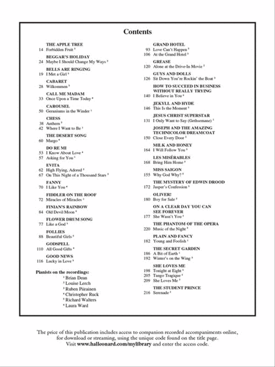 Singer's Musical Theatre Anthology – Volume 2 Tenor Voice scores gallery preview page 7