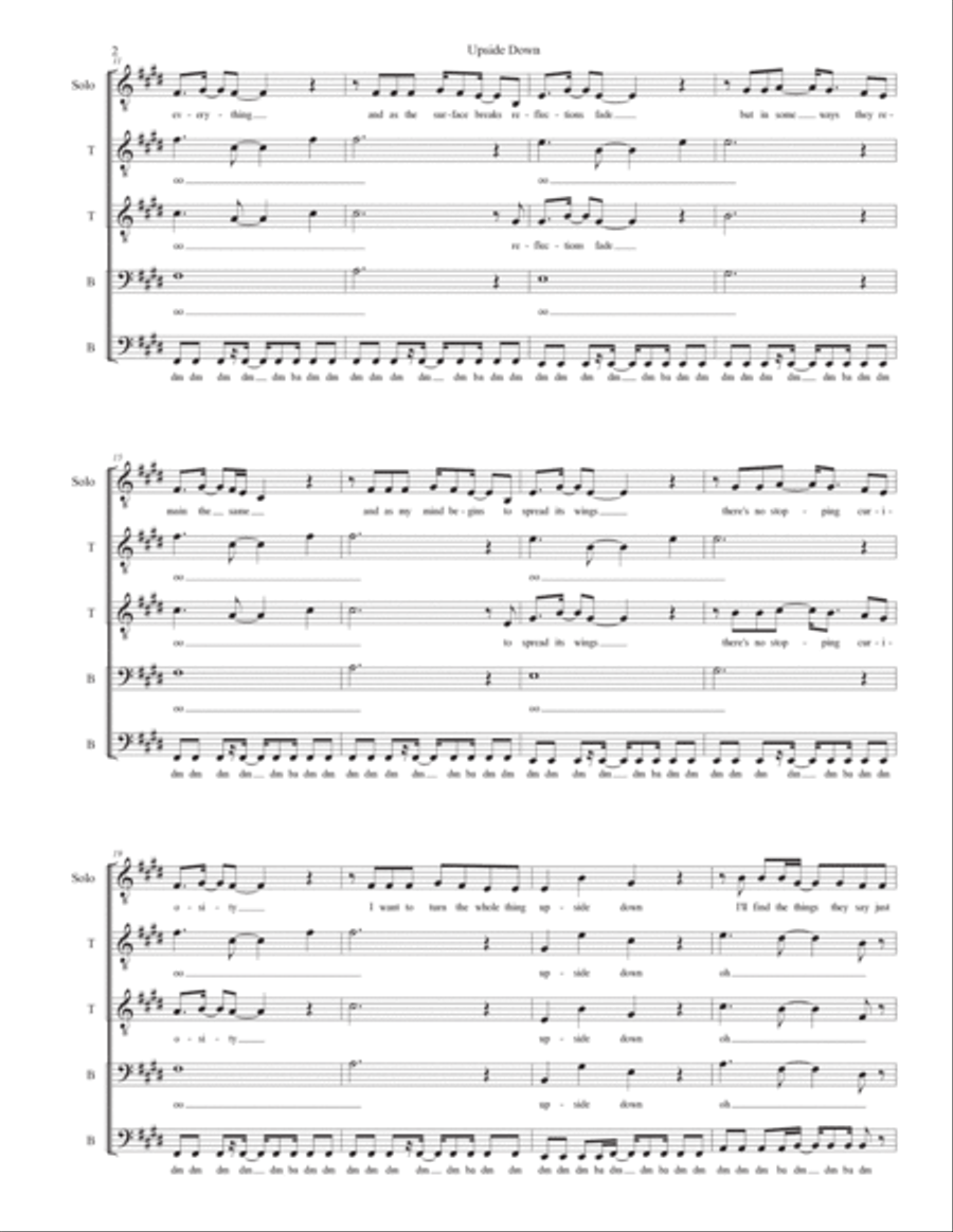 Upside Down TTBB scores gallery preview page 2
