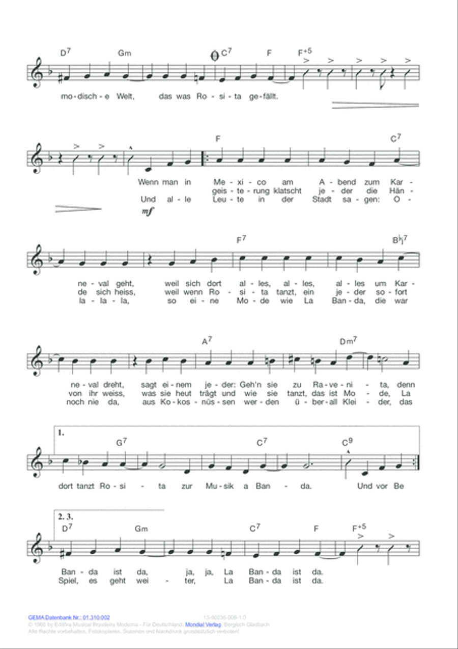 Zwei Apfelsinen im Haar Voice scores gallery preview page 3
